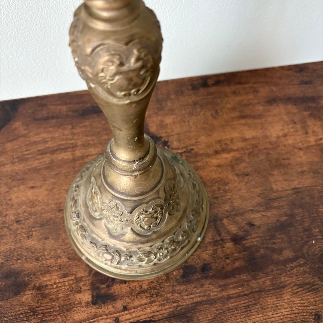 【アンティーク】真鍮製 3灯式 キャンドルスタンド / 燭台 店舗什器