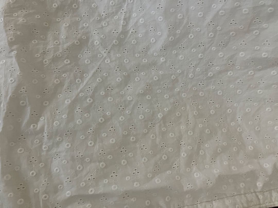 アンティークキルト　ドレスデンフリーカバー　ヴィンテージ籐籠のセット