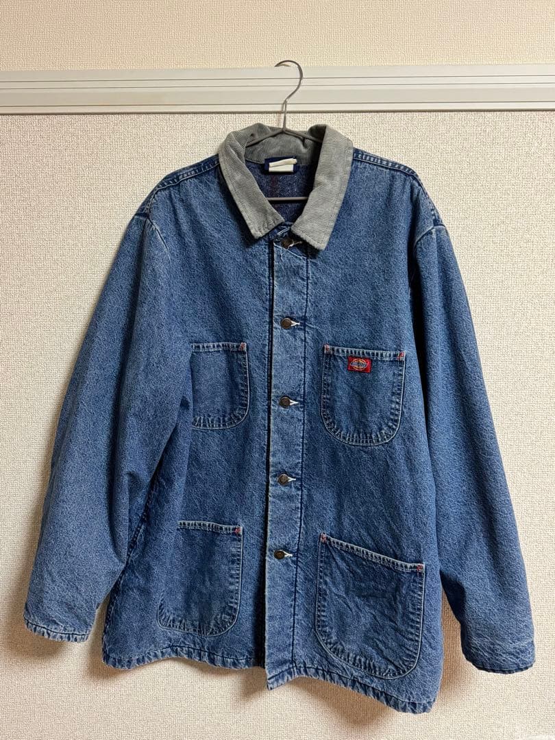 DICKIES (ディッキーズ) デニムカバーオール 古着 90s