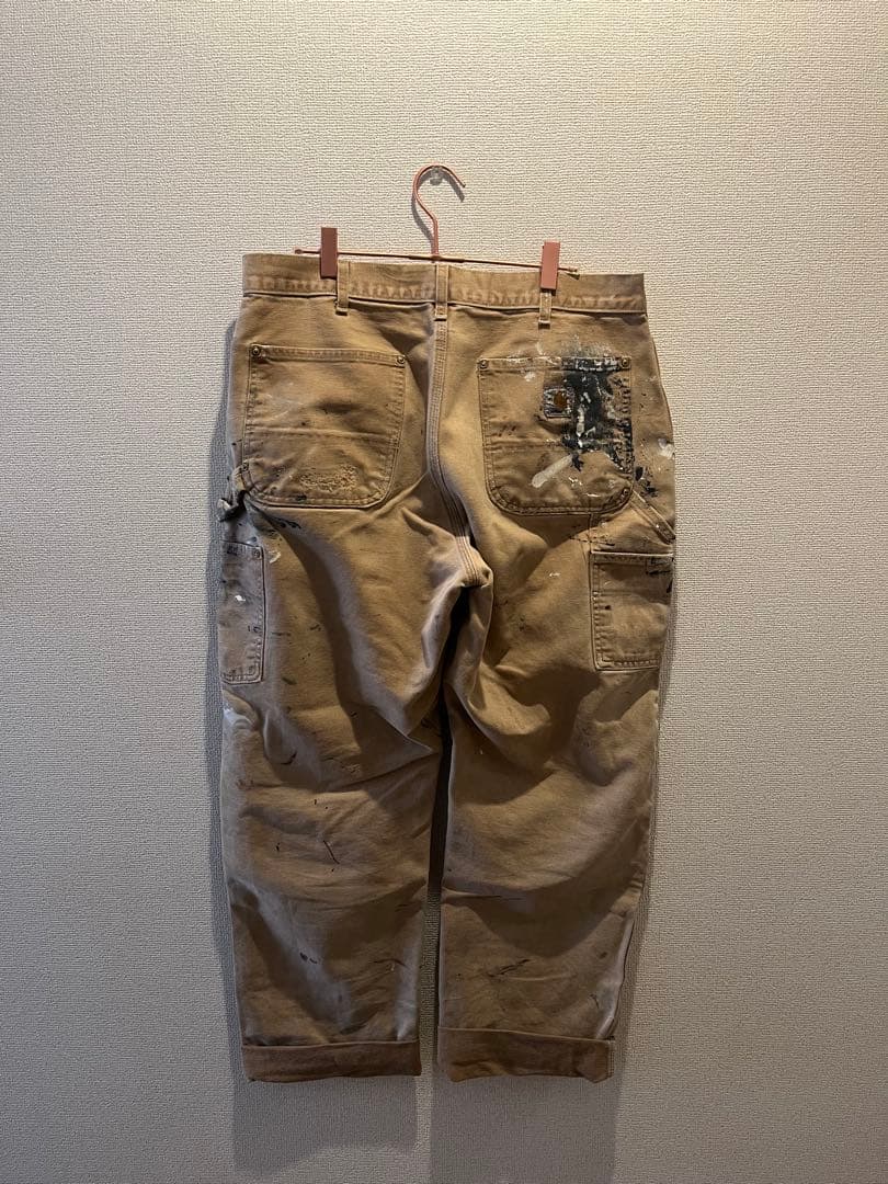Carhartt USAダブルニー襤褸 ペインターパンツ34×34
