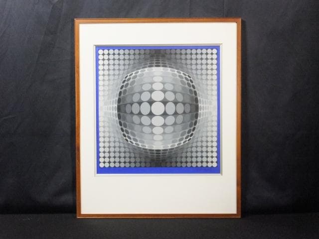 現代美術　ヴィクトル・ヴァザルリ　直筆サイン『SOL_UT』0317L