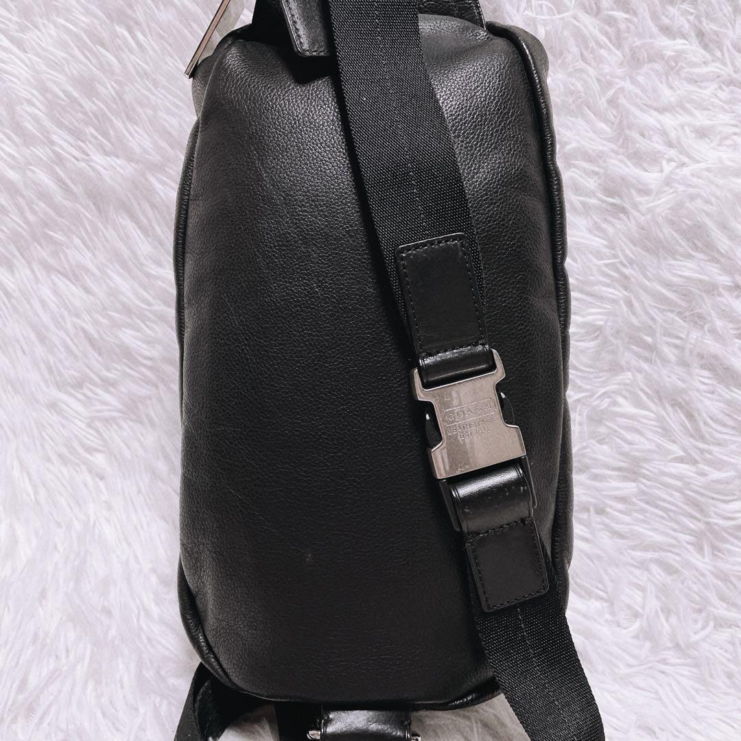 ☆tomo☆ 良品 COACH トンプソン ショルダーバッグレザー 黒