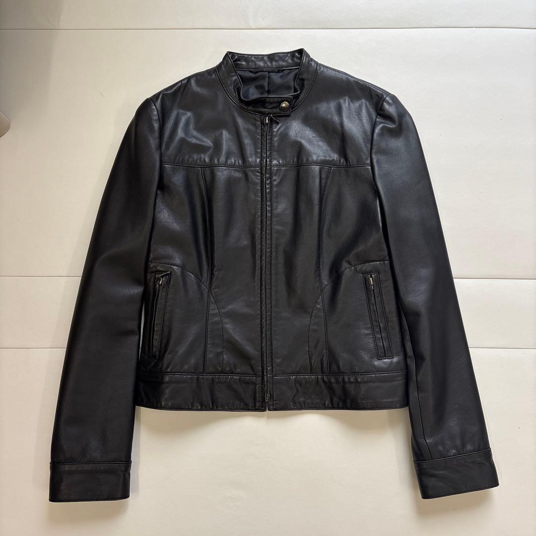 himiさま専用⭐︎アナイANAYI ラムレザーシングルライダースジャケット　36