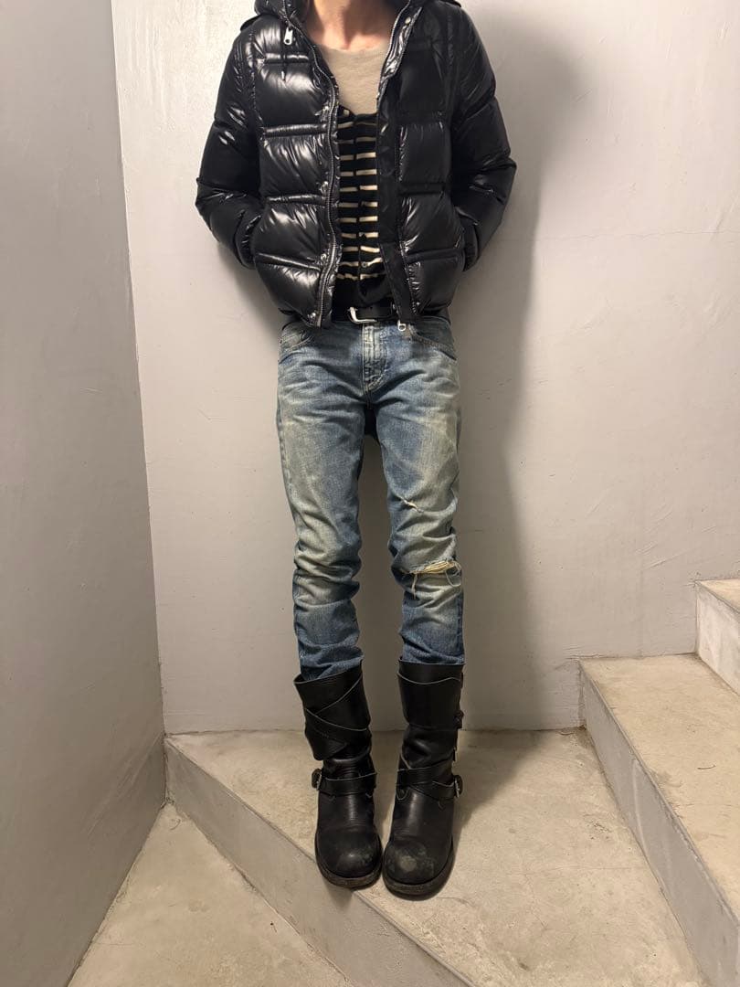エディ期 15aw SAINT LAURENT PARIS クラッシュ デニム
