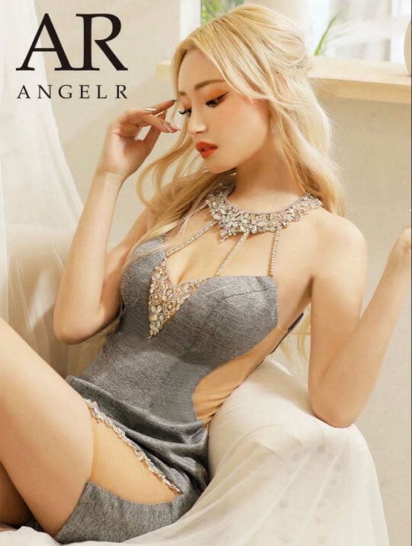 m様【AngelR エンジェルアール】ビジュー キャバドレス ミニドレス
