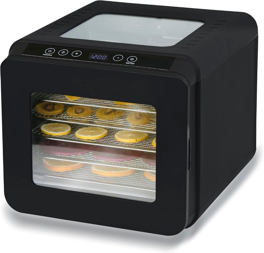 ❤️フードドライヤー 食品乾燥機 400W 360°熱風循環加熱 黒