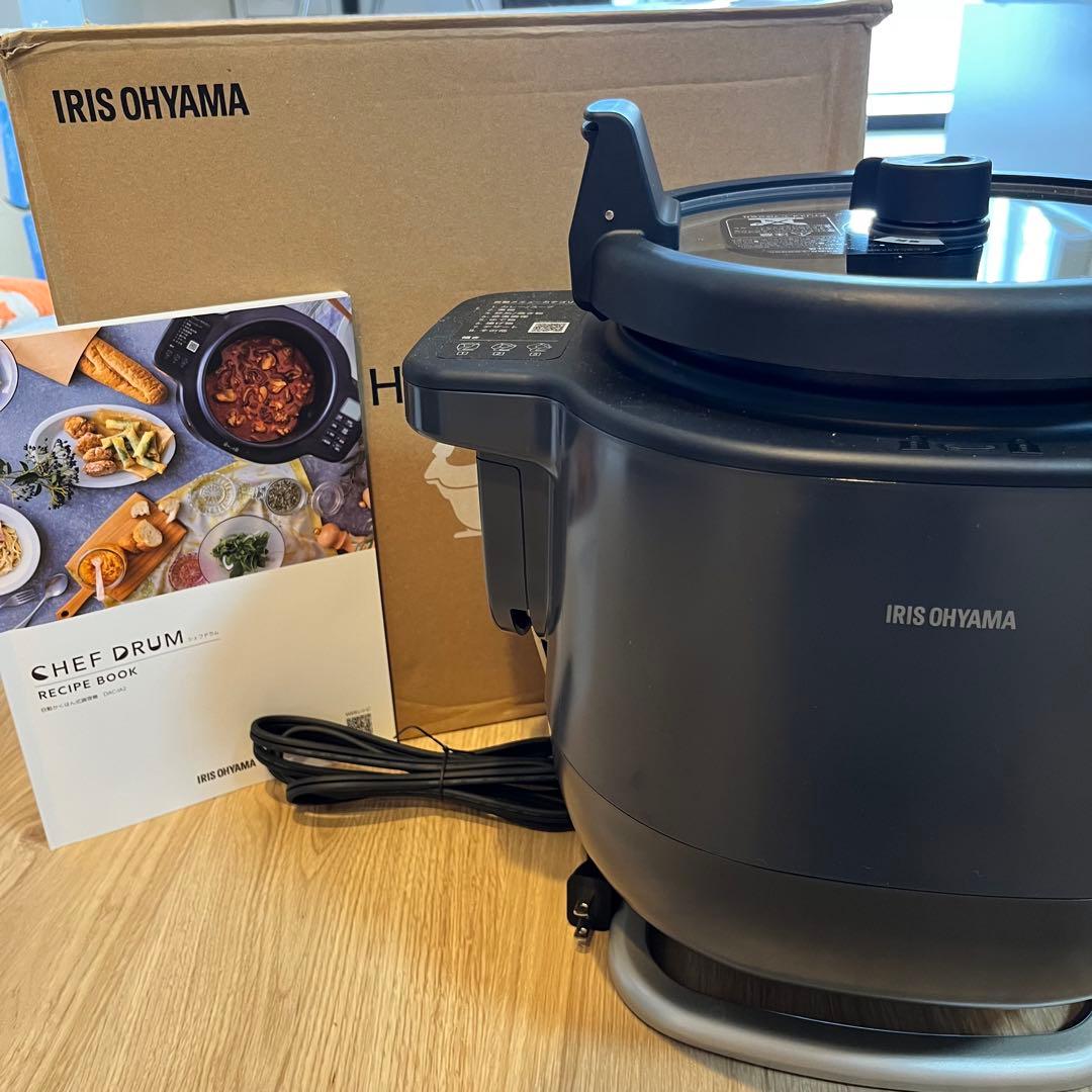 【使用3回】IRIS OHYAMA CHEF DRUM グリル鍋