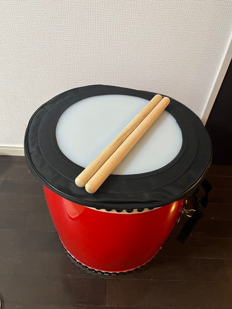 和太鼓40cm 消音パット、バチ2本セット
