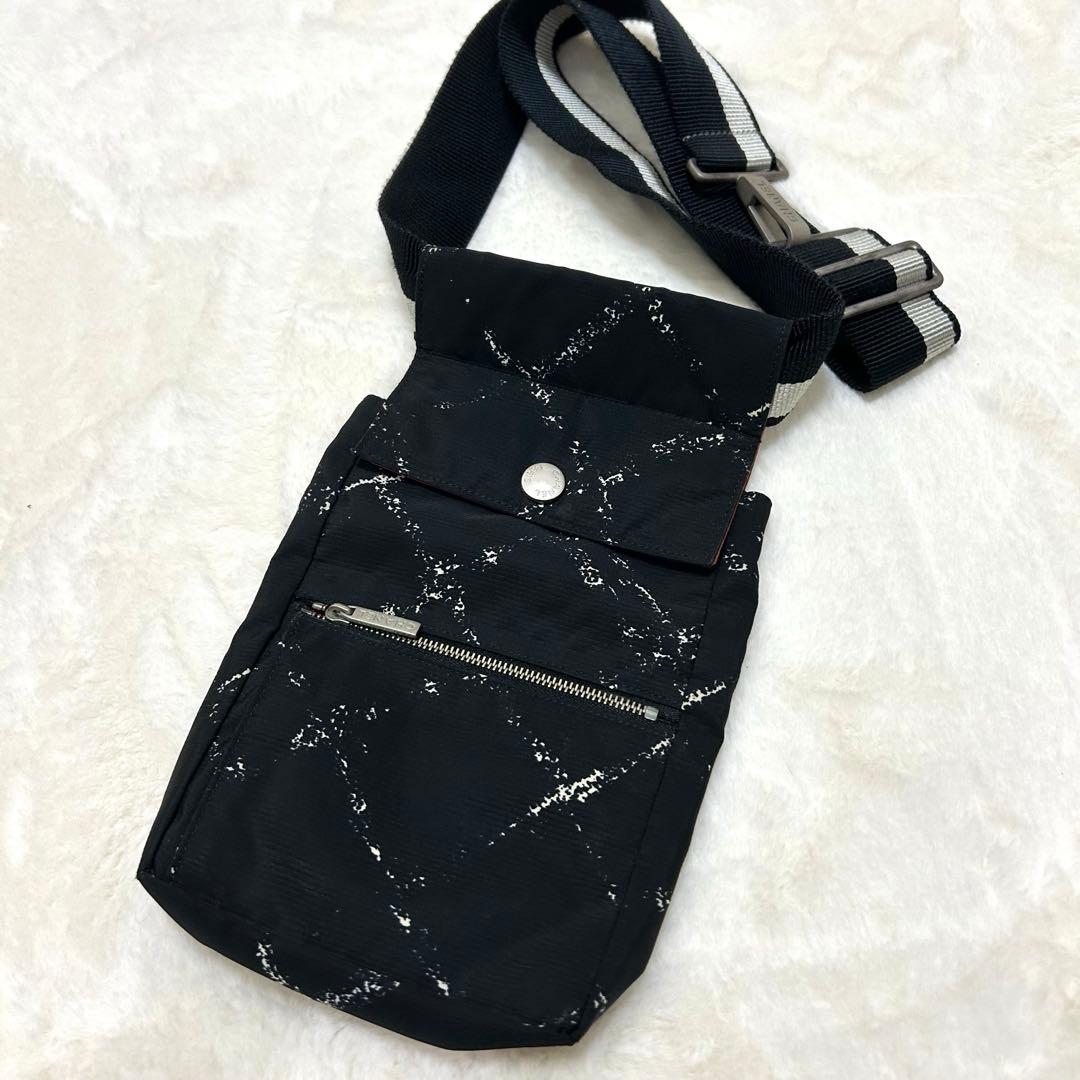 【美品】シャネル 旧トラベルライン ボディバッグ ウエストポーチ ブラック