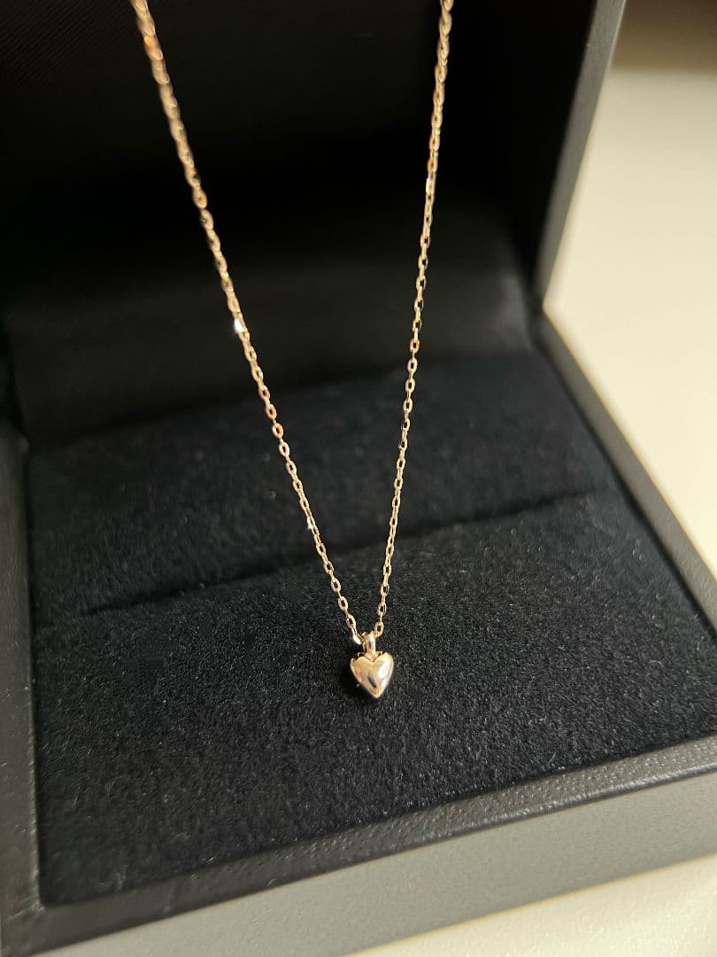 ete　K18　ハート　ネックレス　購入証明書　ケース付き