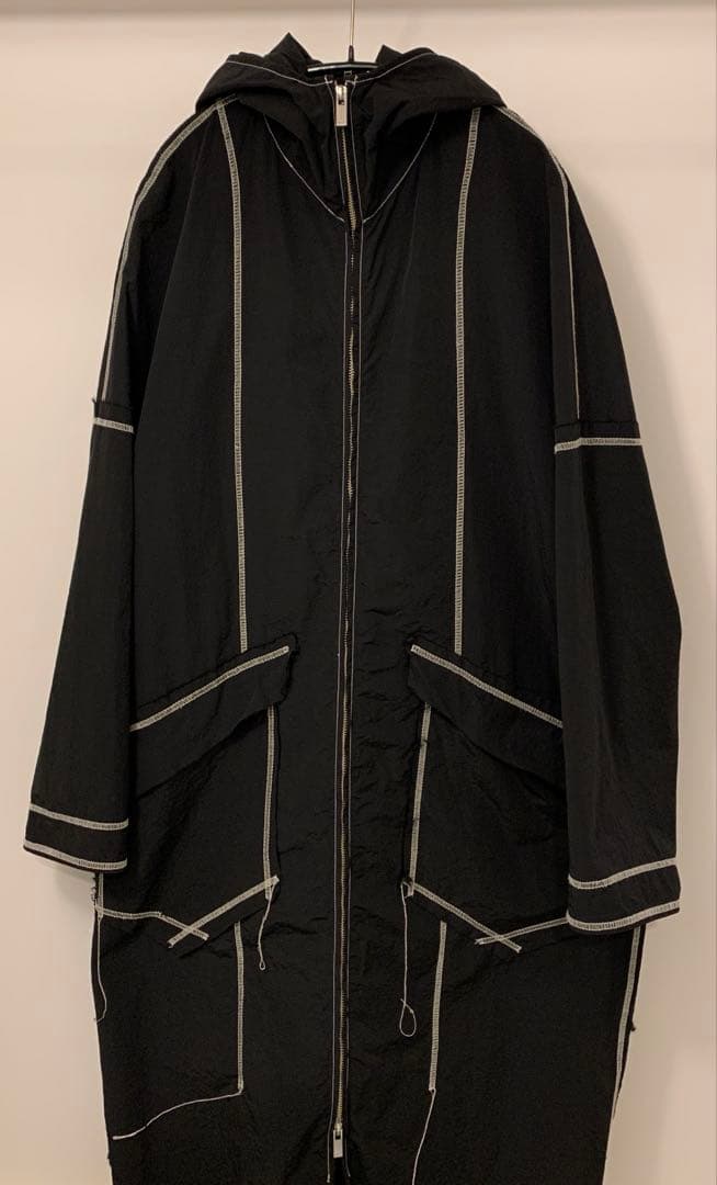 sulvam zip up rain coat ブラック　S