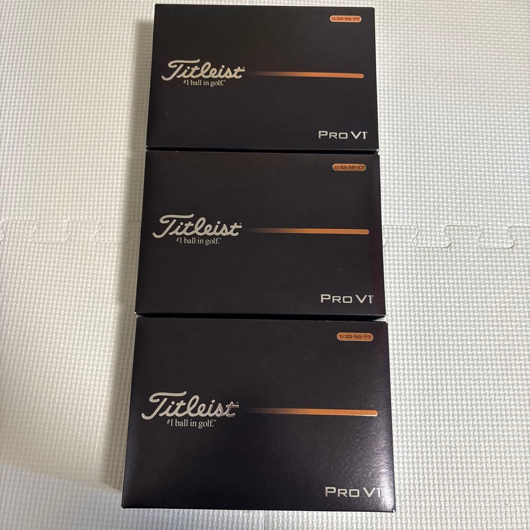 Titleist Pro V1 ゴルフボール 3箱セット