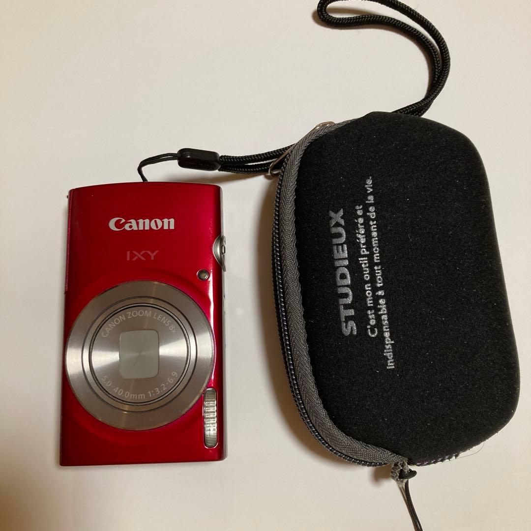 Canon IXY レッド 5倍光学ズーム ケース付き