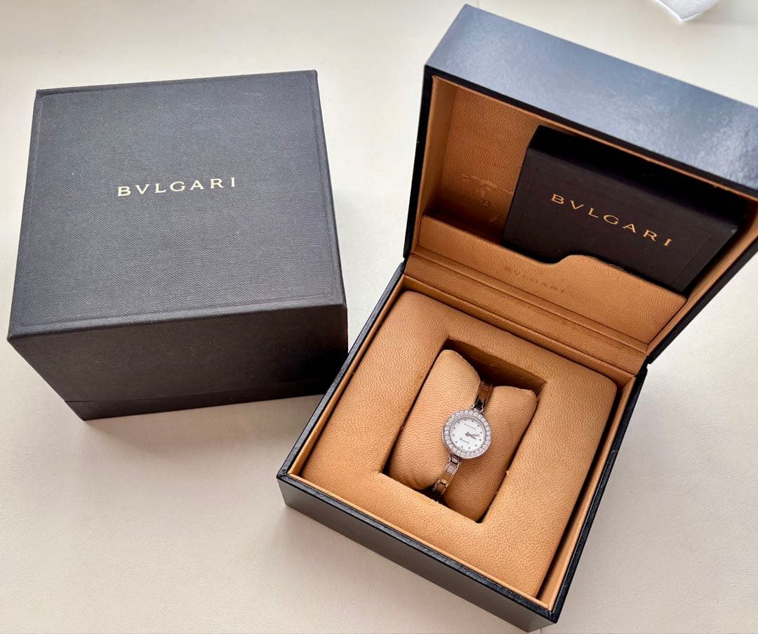 ★極美品★ブルガリ B-ZER01 BZ22S ダイヤベゼル 腕時計
