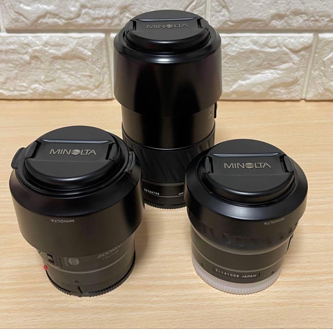 《3本セット》MINOLTAカメラレンズ