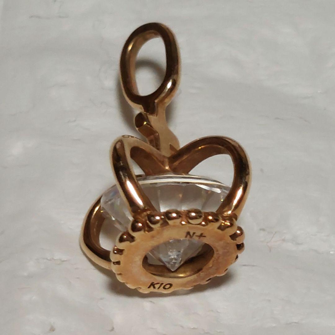 NOJESS クラウン　チャーム　ネックレス用10金★アガット★エテ