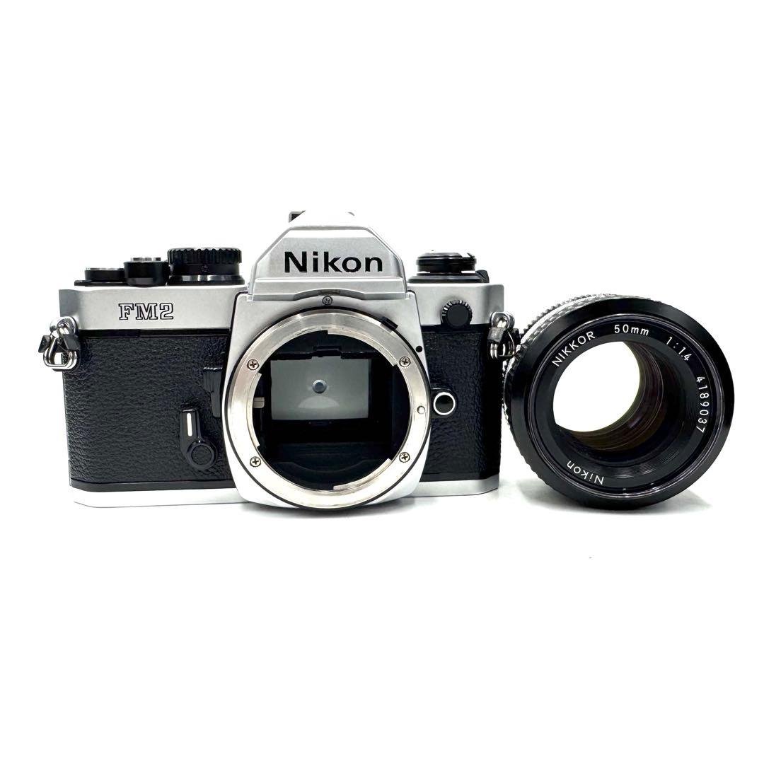 ❁後期型❁Nikon ニコン New FM2 シルバー 50mm 単焦点レンズ