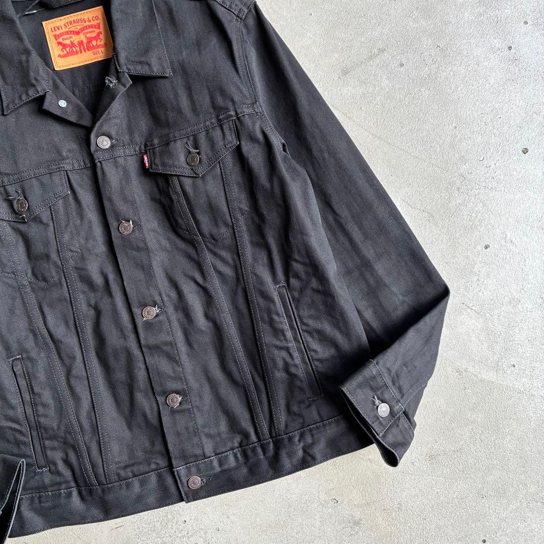 メキシコ製 Levis ブラック デニムトラッカージャケット L