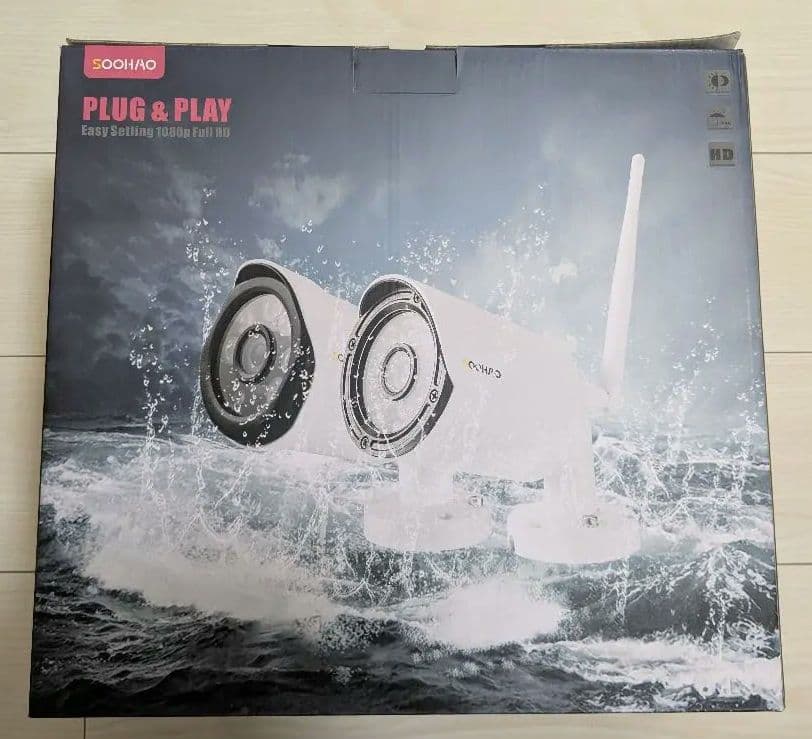 防犯カメラ4台 レコーダ付 有線