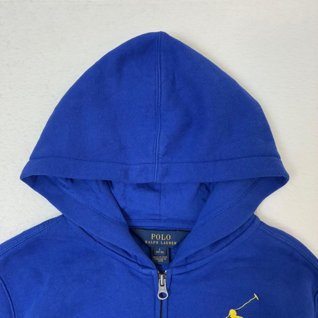ポロラルフローレン　パーカー　ビックポニー　ブルー　レディースMサイズ相当