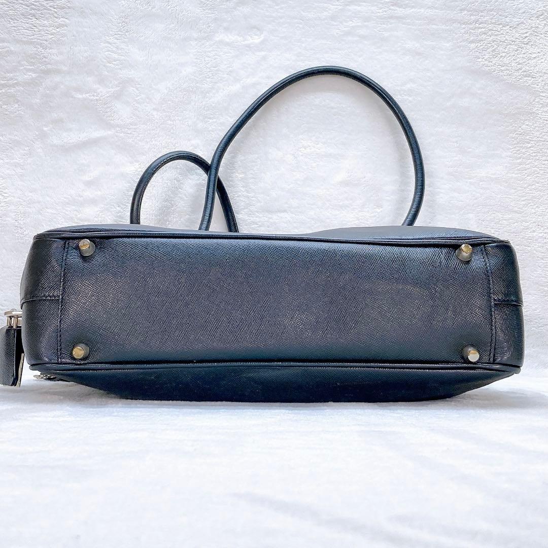 ✨激レア✨プラダ ガレリア トートバッグ ブラック 三角プレート カデナ レザー