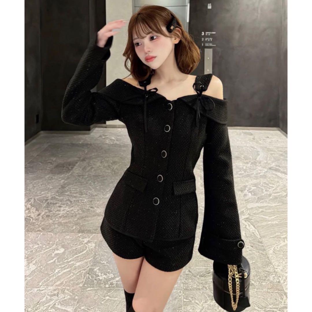 新品未開封 ダーリッチ darich ボンディングツイードショートパンツ　S