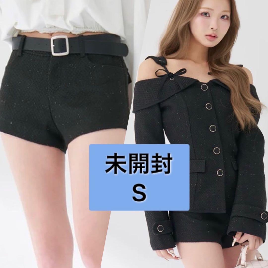 新品未開封 ダーリッチ darich ボンディングツイードショートパンツ　S