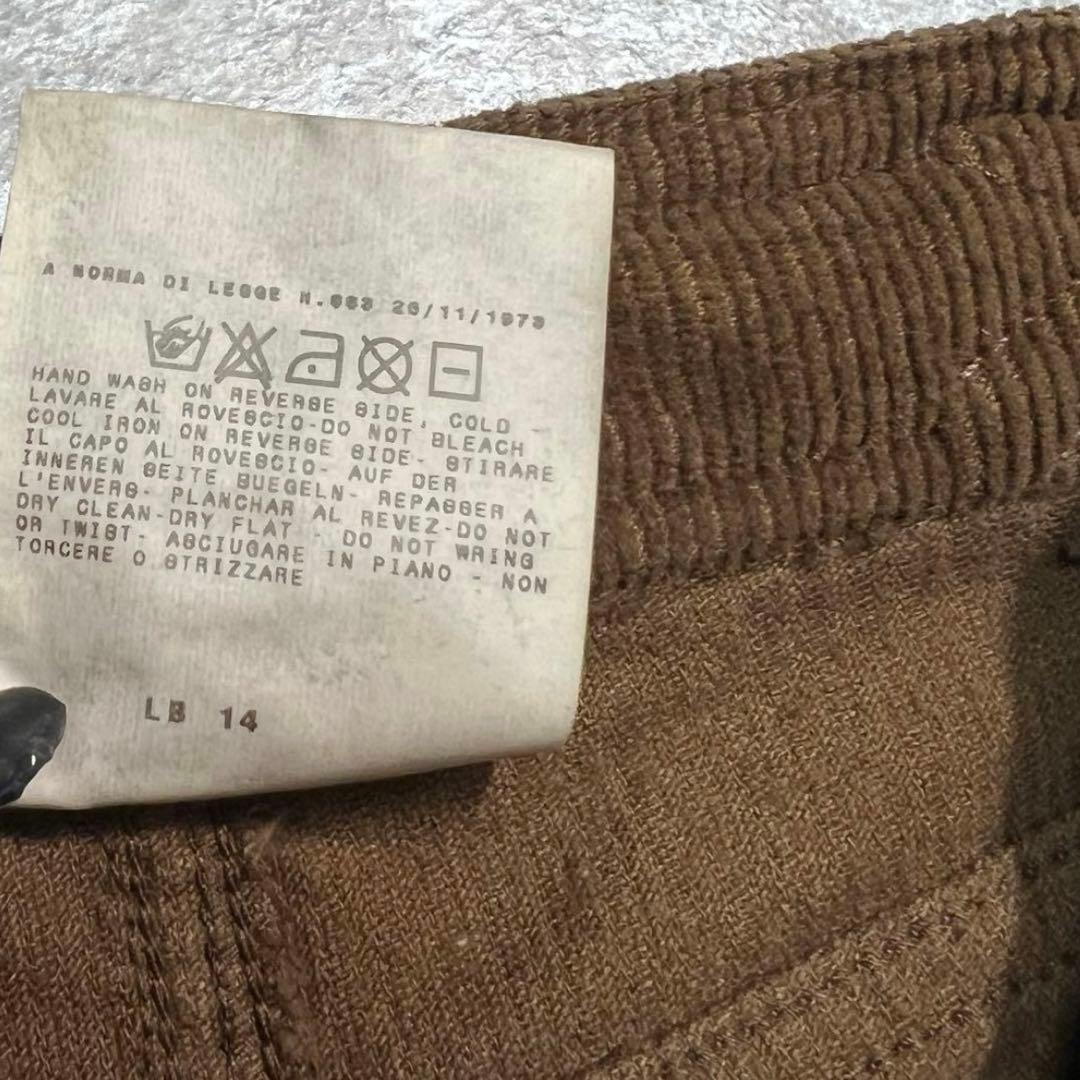 00s ドルガバ　D&G コーデュロイ　ミニスカ　y2k 平成　ウエスタン