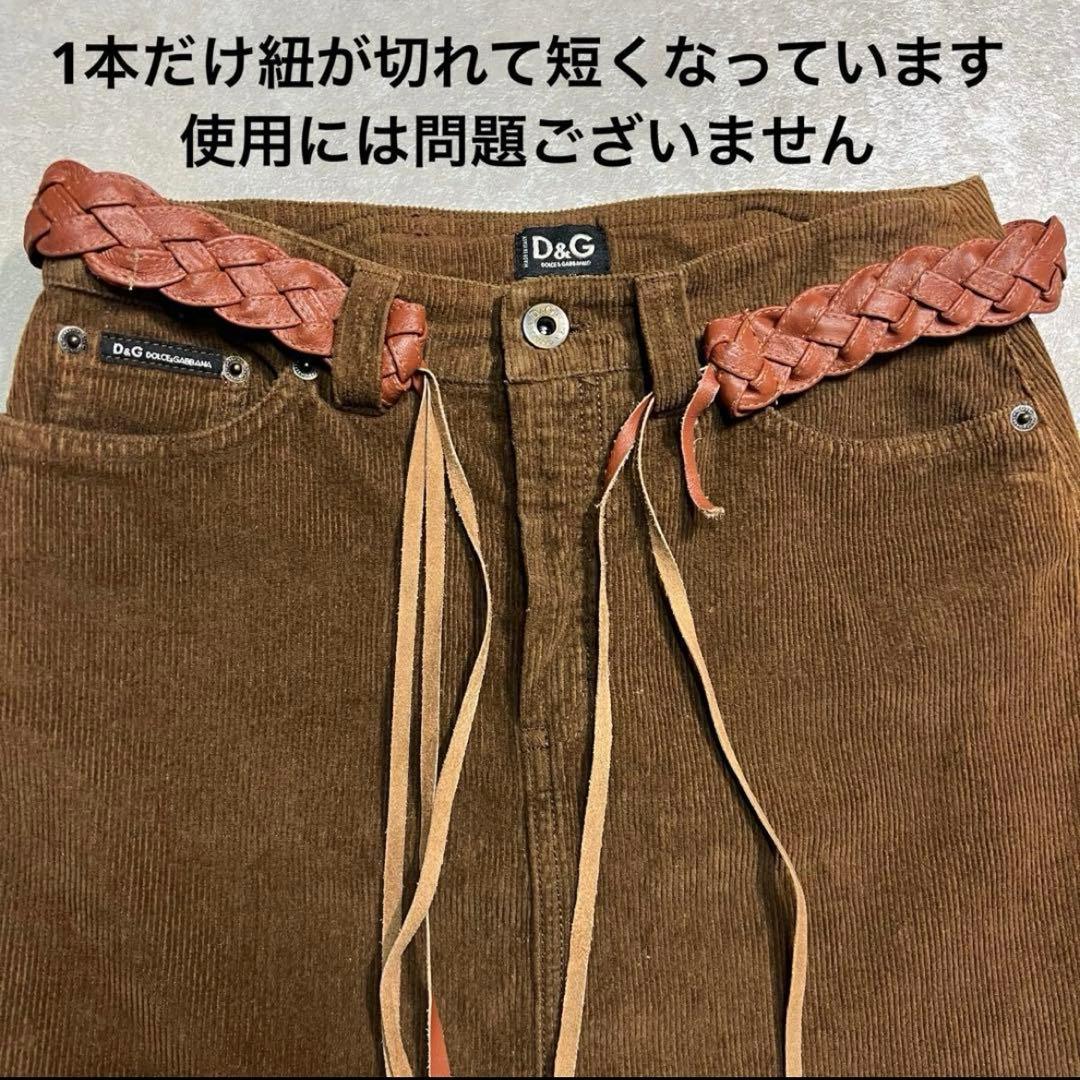 00s ドルガバ　D&G コーデュロイ　ミニスカ　y2k 平成　ウエスタン