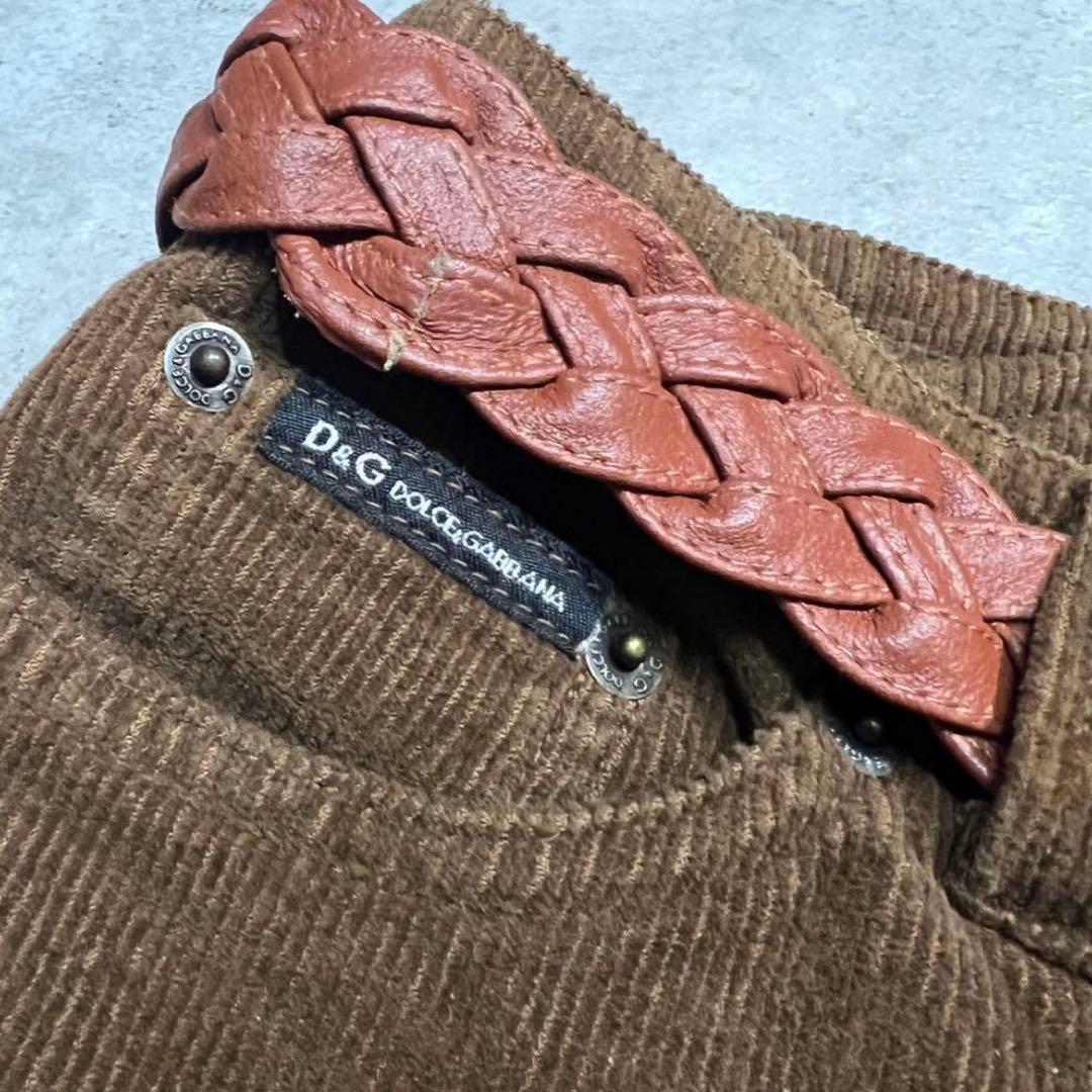 00s ドルガバ　D&G コーデュロイ　ミニスカ　y2k 平成　ウエスタン