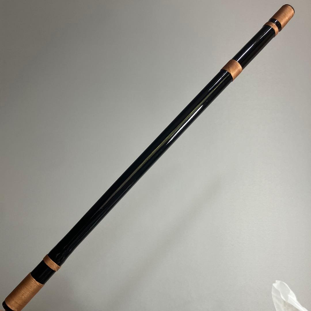篠笛 四本調子G#管　CMR4-42 唄物　ドレミ調　天地糸巻 竹笛　黒塗