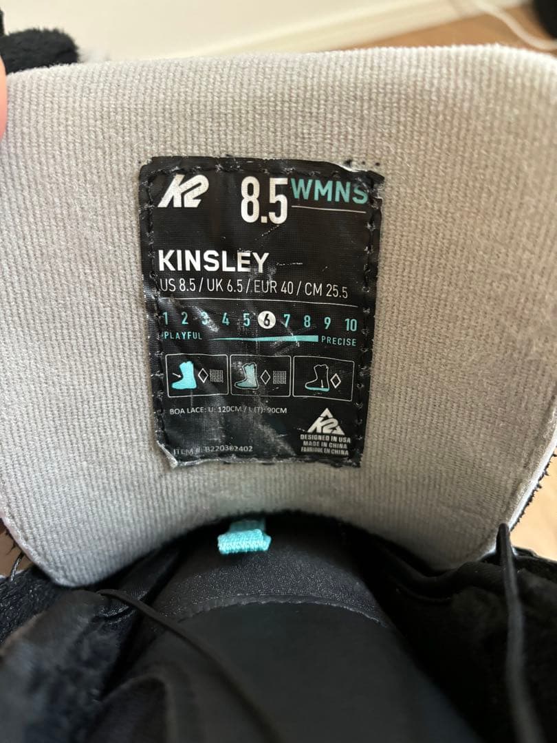 スノーボード ブーツ K2 KINSLEY ダブルボア 25.5cm
