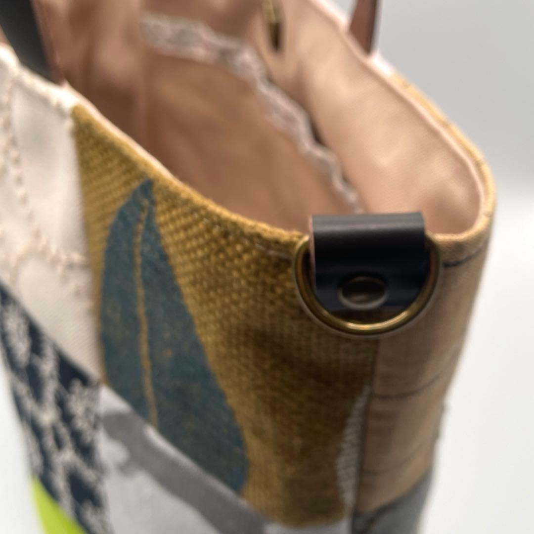 ㊸ミナペルホネン*パッチワーク トートバッグ ハンドメイド