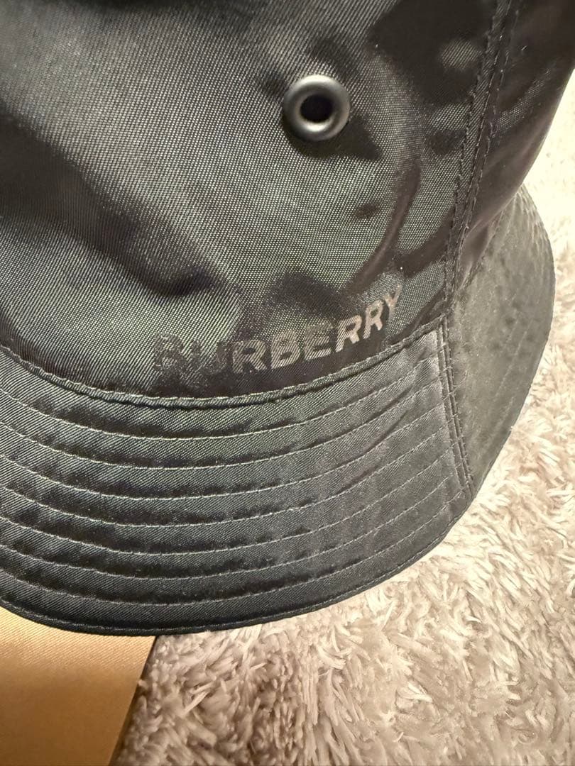 BURBERRY ブラック バケットハット 新品未使用タグ付き