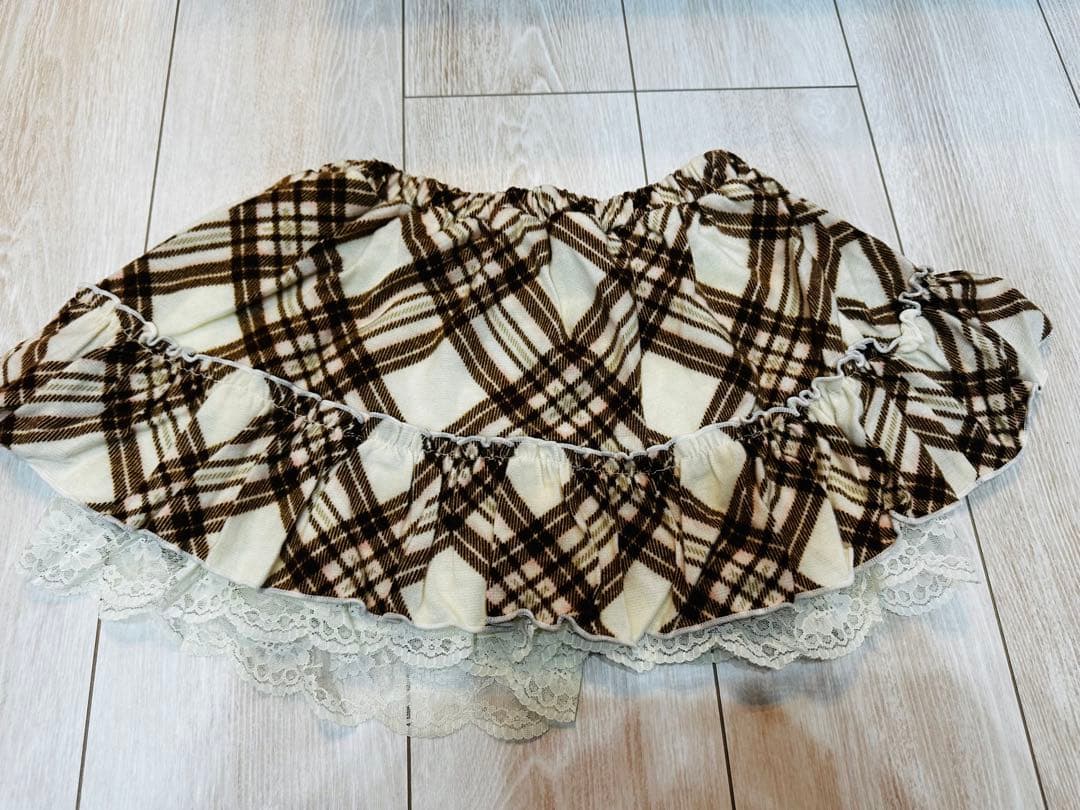 新品リズリサ　フリフリスカパン　Oサイズ茶色　小さめ