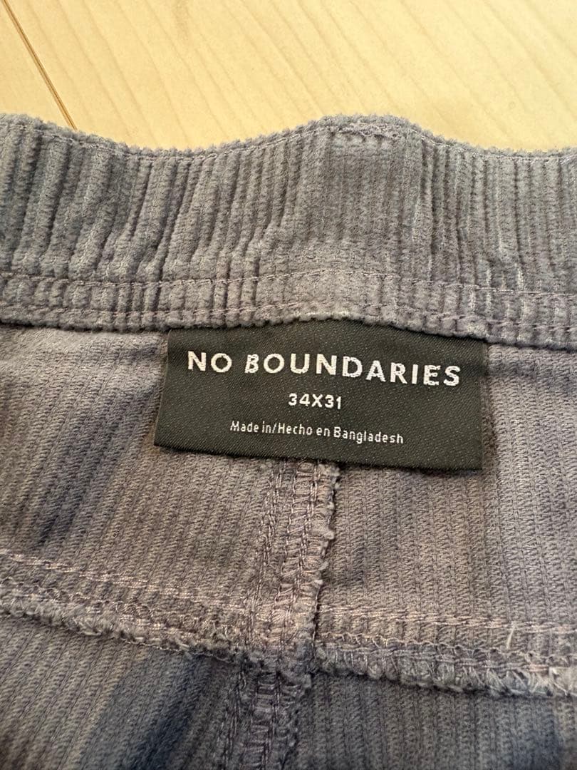 no boundaries ノーバウンダリーズ コーデュロイダブルニー34✖️31