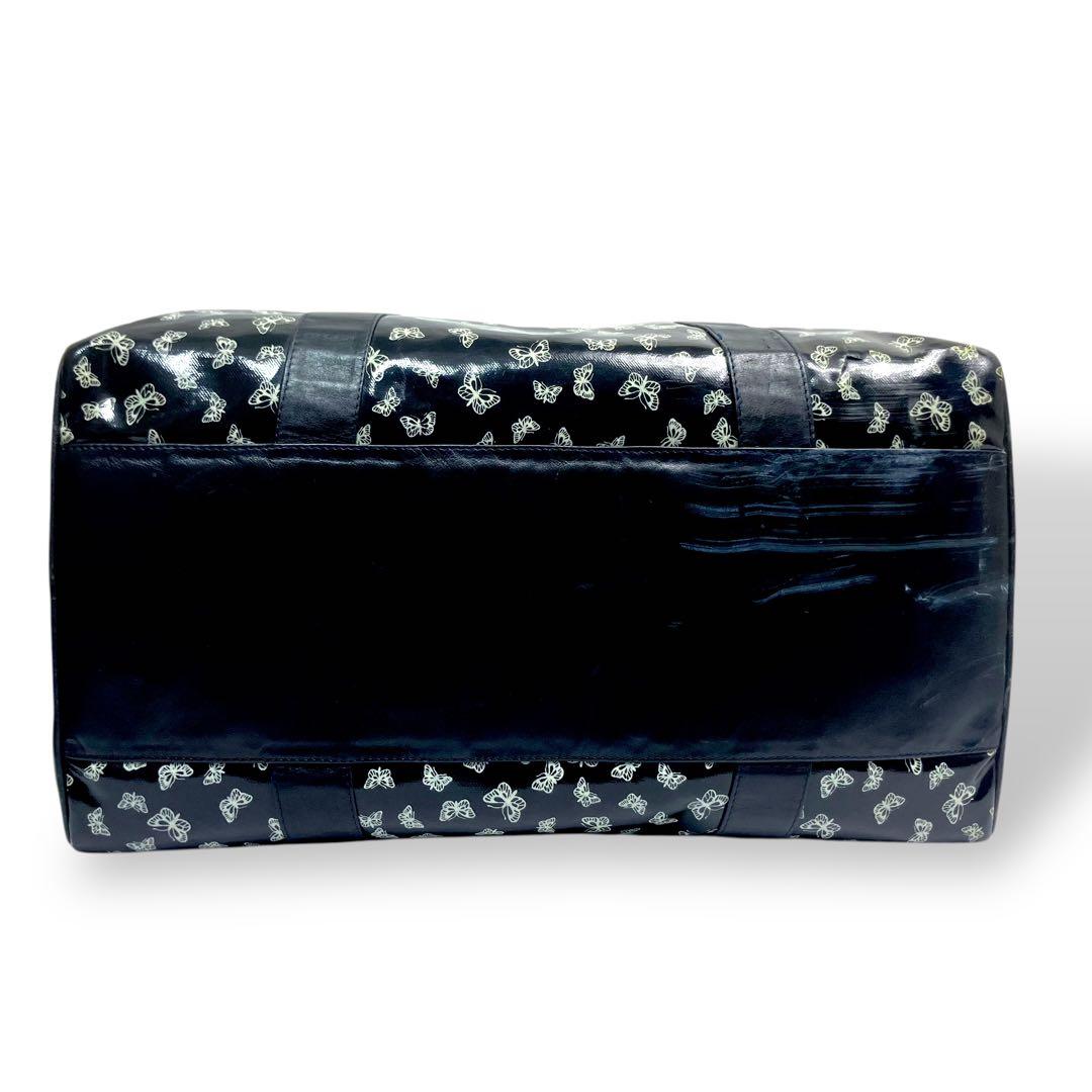 BOTTEGA VENETAボッテガ　ボストンバッグ　PVC レザー　黒　y2k