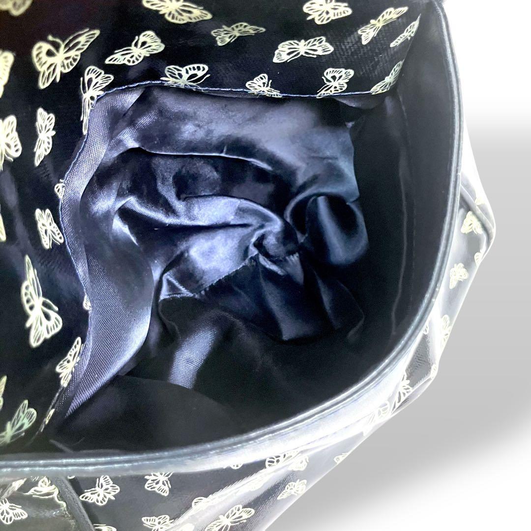 BOTTEGA VENETAボッテガ　ボストンバッグ　PVC レザー　黒　y2k