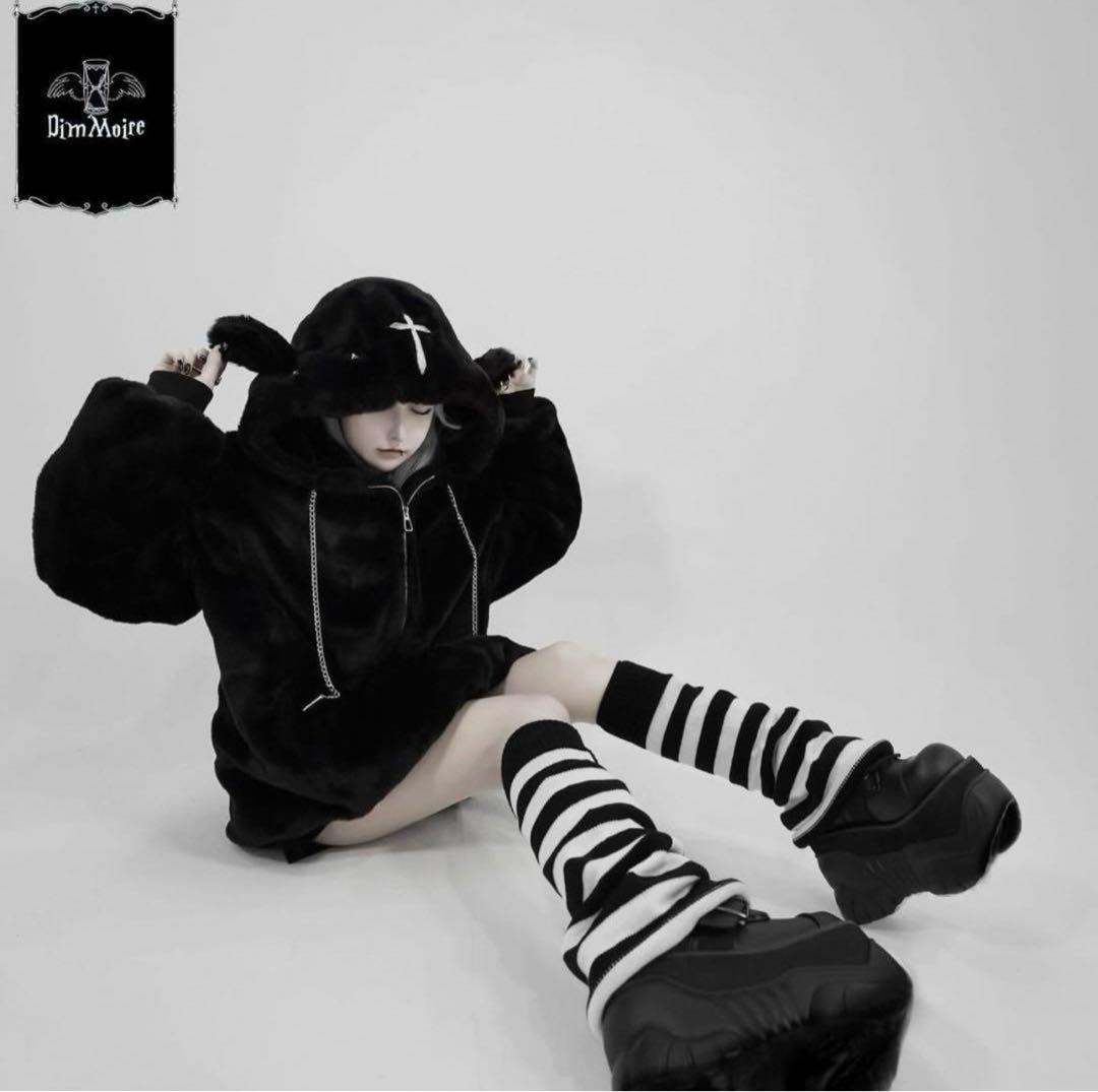 DimMoire ファーパーカー BLACK