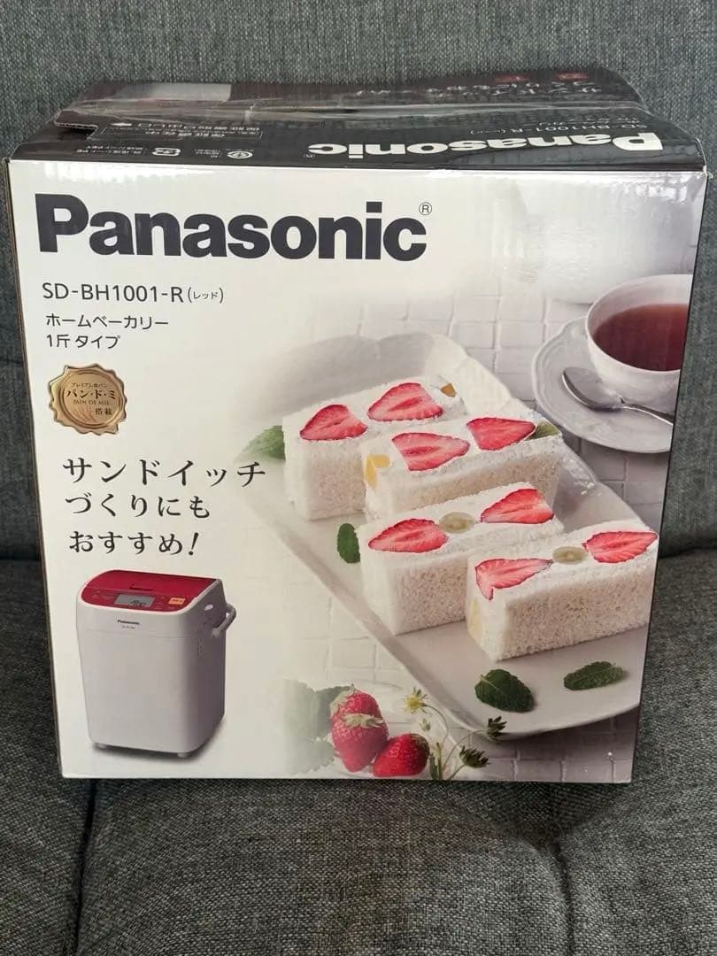 【未使に近い】1斤タイプ レッド SD-BH1001-R