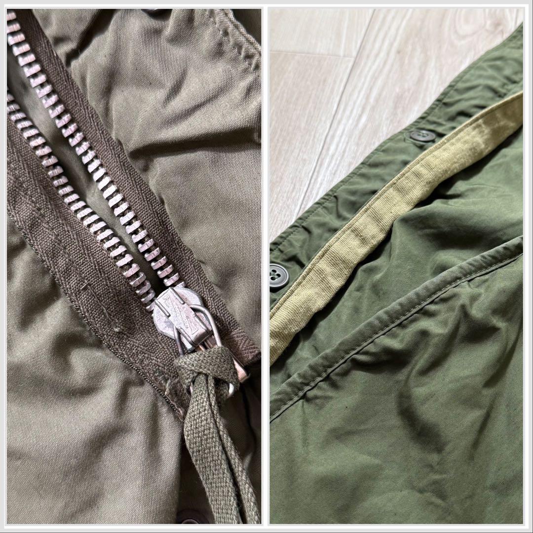 60sアルミジップXS！米軍実物 M65 フィッシュテールパーカー フルセット