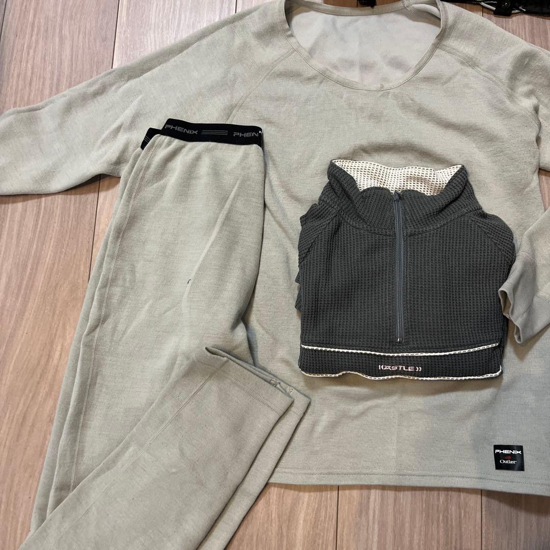 スノーボードウェアセット S ケツパッドやアンダーウェア込み