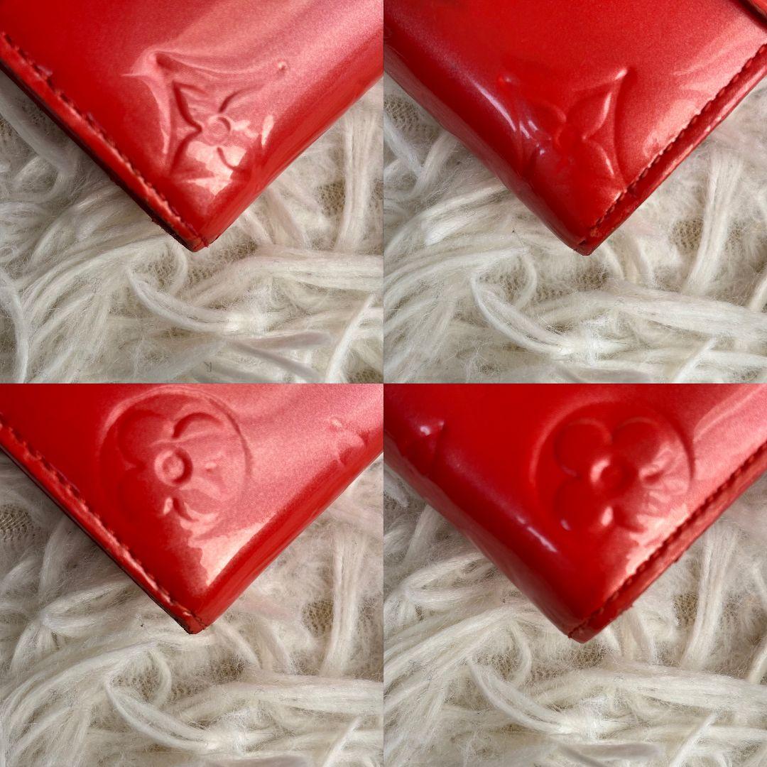 【激レア 良品】ルイヴィトン　ヴェルニ　ポルトフォイユ サラ　長財布　オレンジ系