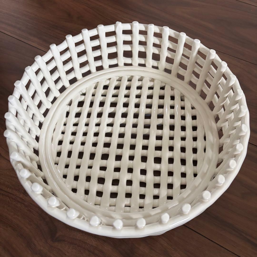 farmliving セラミックバスケット オフホワイト