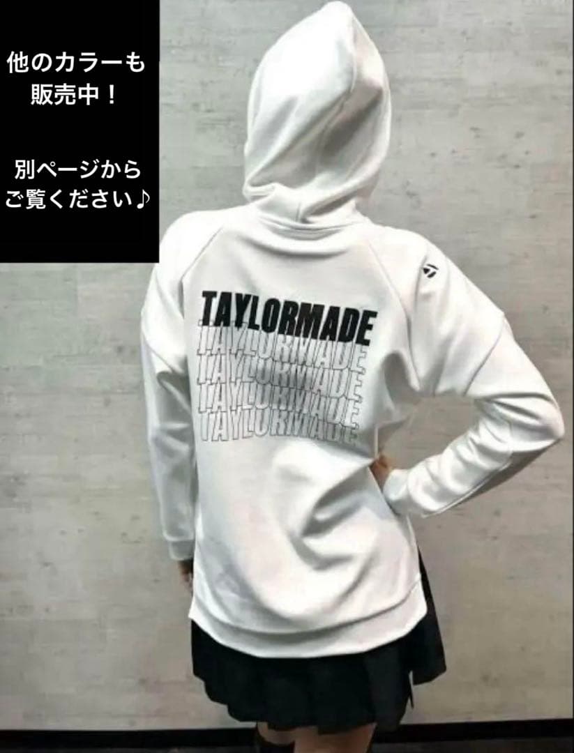 【TaylorMade】新品✨S フード付きロゴトレーナー　スリット付き　秋冬