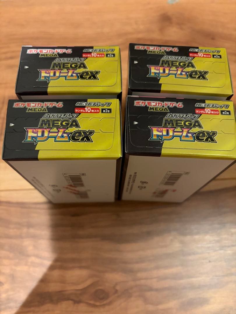 ポケモンカード MEGA ドリームEX 4box シュリンク無し　ペリペリ付き