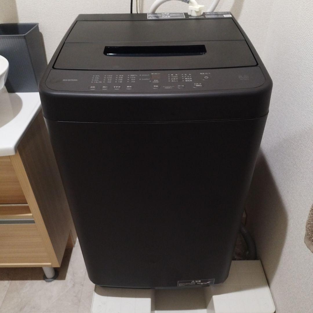 洗濯機 5kg アイリスオーヤマ IAW-T504 ブラック　黒　全自動