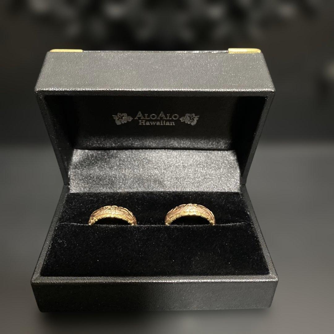ハワイアンジュエリー　14kリング　ペア