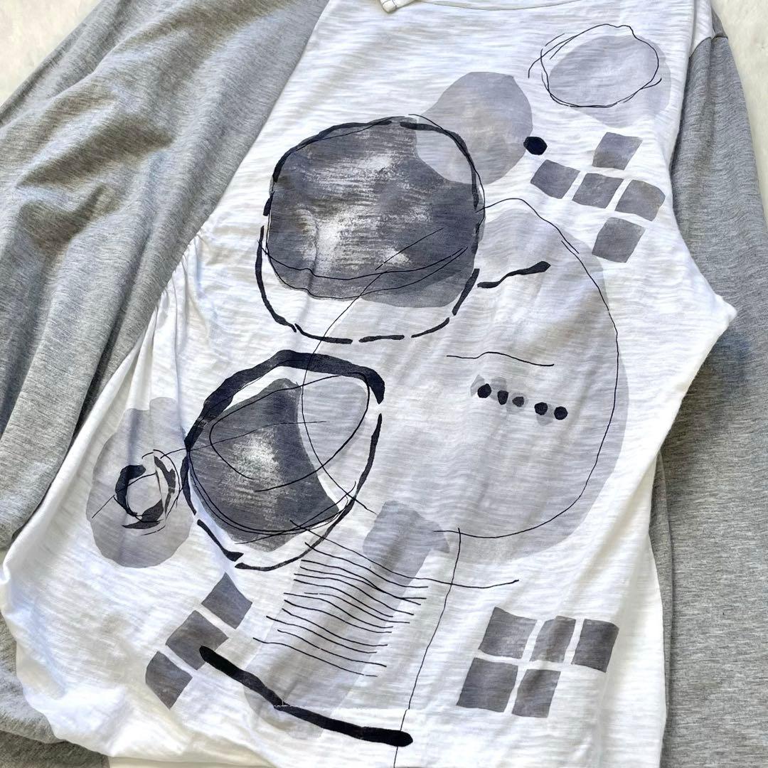 慈雨 Aラインカットソー 水彩画