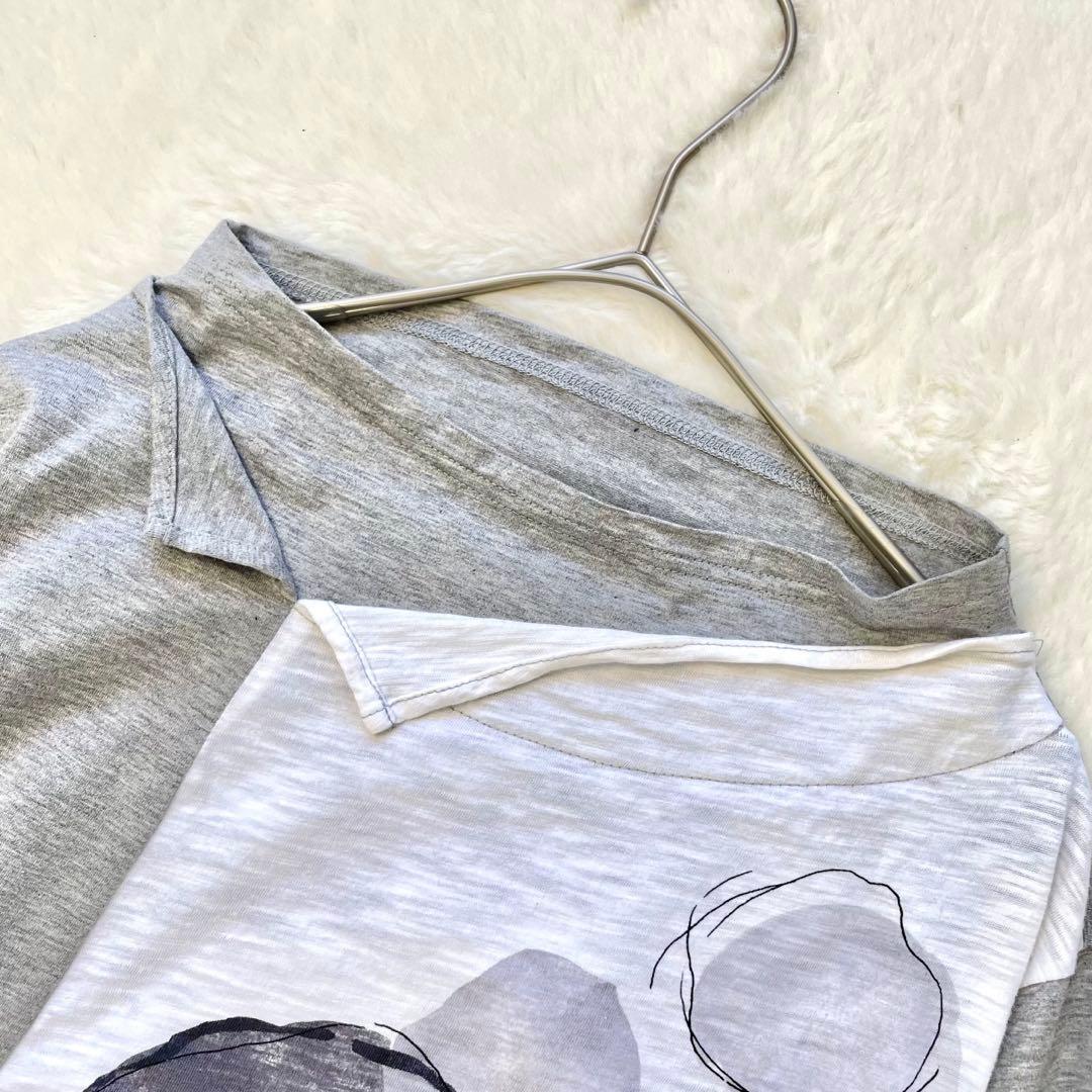 慈雨 Aラインカットソー 水彩画